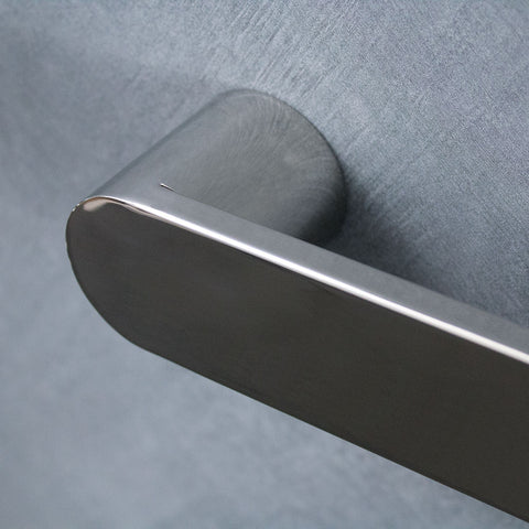 Radiant Non Heated Square/Round Single Bar Towel Rail 650mm Mirror Polished NH-ASPEN-650