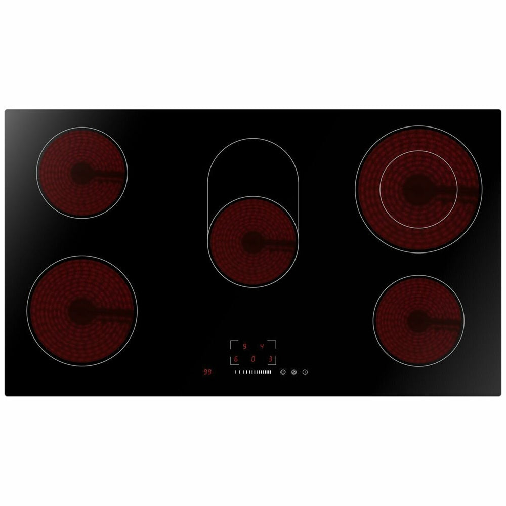 Artusi 5 Zone Ceramic Cooktop 90cm Black CACC90/1