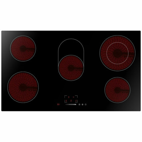 Artusi 5 Zone Ceramic Cooktop 90cm Black CACC90/1