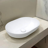 Amelie Petro Stone Basin 500mm Matte White BDOSA24MWNOF