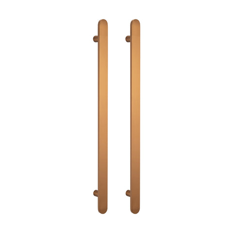 Radiant Vertical Flat Bar Towel Rail 50x930mm Brushed Bronze BB-FVTR-930