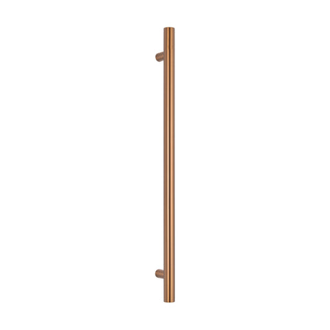 Radiant Vertical Single Heated Towel Bar 40mmx950mm Brushed Bronze BB-VTR-950