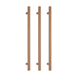 Radiant Vertical Single Heated Towel Bar 40mmx950mm Brushed Bronze BB-VTR-950