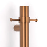 Radiant Vertical Single Heated Towel Bar 40mmx950mm Brushed Bronze BB-VTR-950