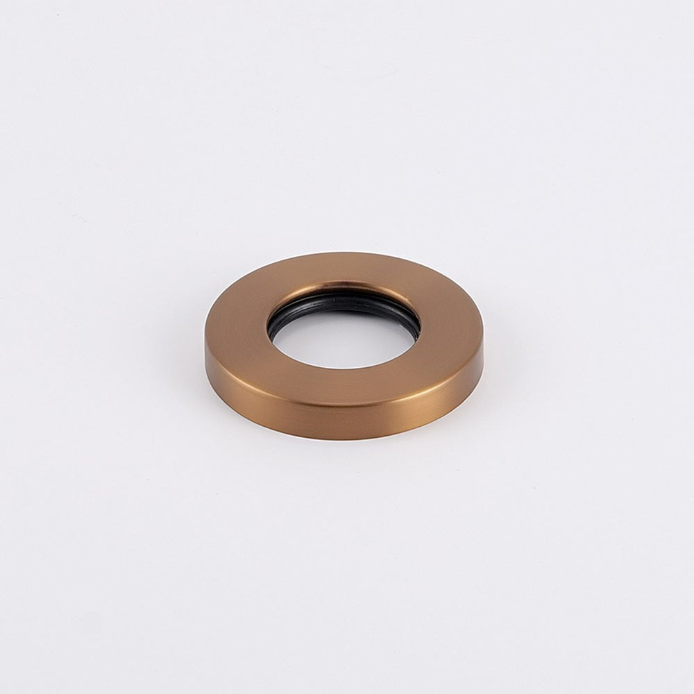 Radiant Vertical Towel Rail Cover Plate (Round & Flat) Brushed Bronze BB-VTR-CP