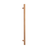 Radiant Vertical Single Heated Towel Bar 40mmx950mm Brushed Copper BC-VTR-950