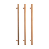 Radiant Vertical Single Heated Towel Bar 40mmx950mm Brushed Copper BC-VTR-950