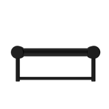 Nero Mecca Care 32mm Grab Rail With Towel Holder 300mm Matte Black NRCR3212BMB