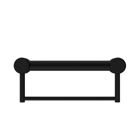 Nero Mecca Care 32mm Grab Rail With Towel Holder 300mm Matte Black NRCR3212BMB