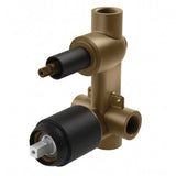 Phoenix Builders Shower / Bath Diverter Mixer Body Only Matte Black 150-7930-10-1