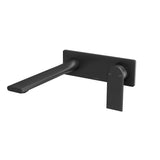 Phoenix Teel Switchmix Wall Basin / Bath Mixer Set 200mm Matte Black 118-2810-10-1