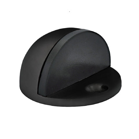 Trio Doorstop-Halfmoon 24mm Matte Black R12-4425DBL