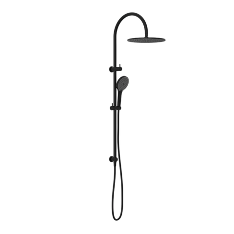 Nero Mecca Twin Shower With Air Shower II Matte Black NR221905HMB
