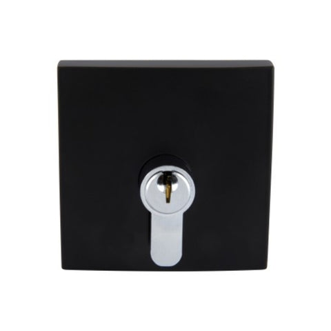 Gainsborough Neue Double Cyclinder Deadbolt Smooth Square Matte Black 1851SMMB