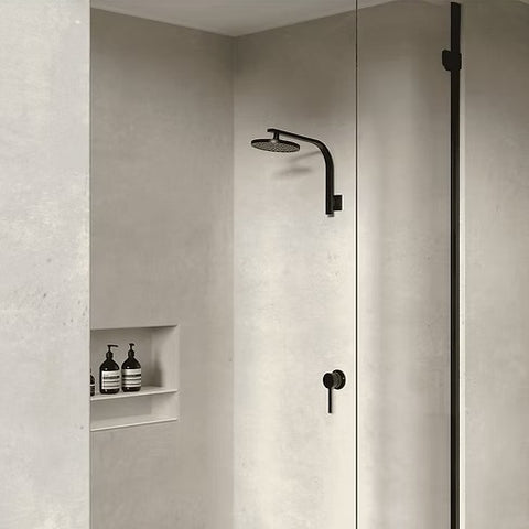 Amelie Essentiel Round Shower Head 200mm Matte Black BDORODR45FMB1P