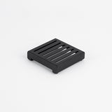 Radiant Slotted Square Shower Grate 100 mm + 38mm Outlet Matte Black 316-BLK-SGS-100-38