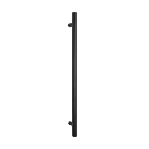 Radiant Vertical Round Single Bar Heated Matte Black BLK-VTR-950