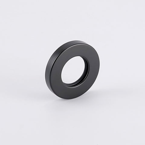 Radiant Vertical Towel Rail Cover Plate (Round & Flat) Matte Black BLK-VTR-CP