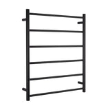 Radiant Matte Black 700 x 830mm Round Non Heated Towel Rail BLTR01