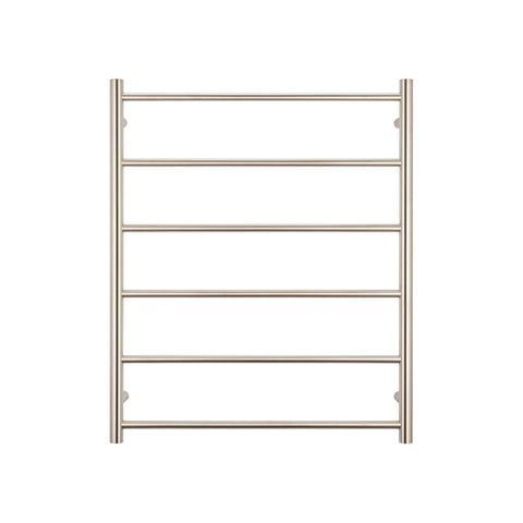 Radiant Brushed Nickel 700 x 830mm Round Non Heated Towel Rail BN-LTR01