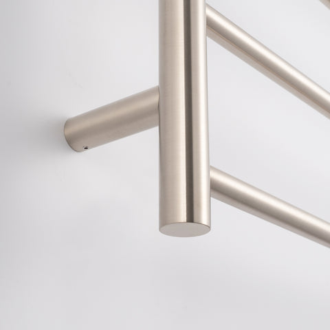 Radiant Brushed Nickel 600 x 800mm Round Heated Towel Rail (Right Wiring) BN-RTR01RIGHT