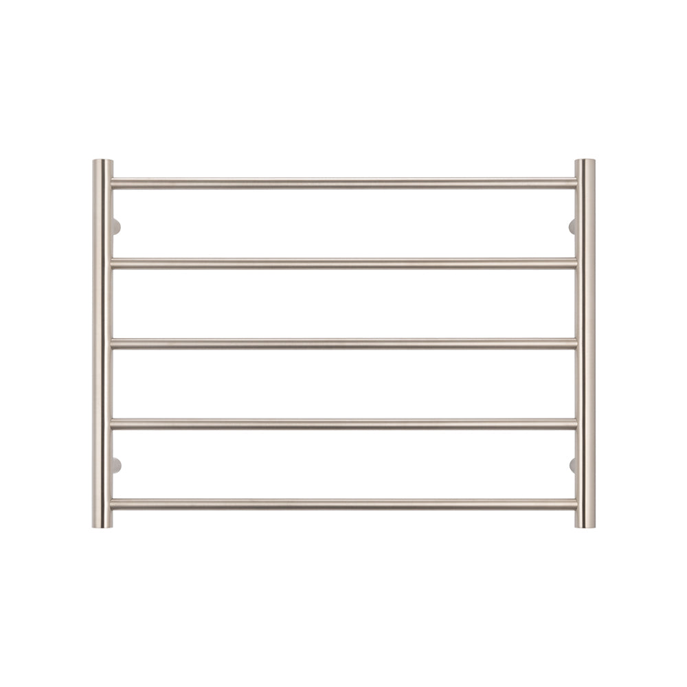 Radiant Brushed Nickel 750 x 550mm Round Heated Towel Rail (Right Wiring) BN-RTR03RIGHT