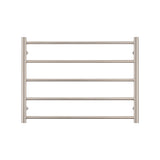 Radiant Brushed Nickel 750 x 550mm Round Heated Towel Rail (Right Wiring) BN-RTR03RIGHT