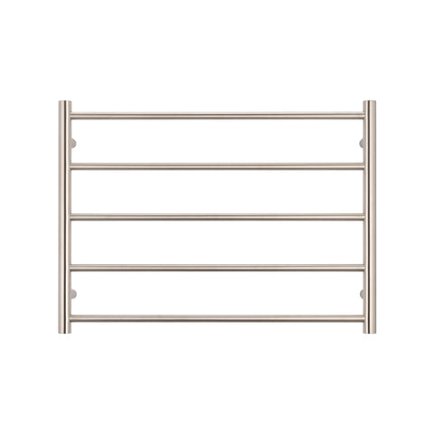 Radiant Brushed Nickel 750 x 550mm Round Heated Towel Rail (Right Wiring) BN-RTR03RIGHT