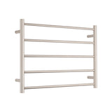 Radiant Brushed Nickel 750 x 550mm Round Heated Towel Rail (Right Wiring) BN-RTR03RIGHT