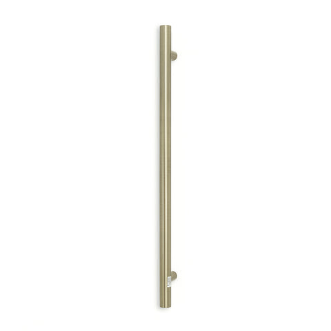 Radiant Vertical Single Heated Towel Bar 40mm X 950mm Brushed Nickel (Top or Botton Wiring) BN-VTR-950