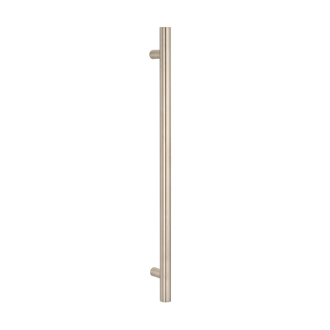Radiant Vertical Single Heated Towel Bar 40mmx950mm Warm Brushed Nickel WBN-VTR-950