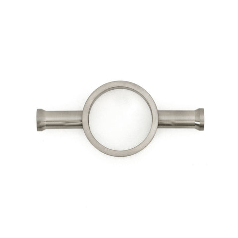 Radiant Vertical Single Heated Towel Bar 40mm X 950mm Brushed Nickel (Top or Botton Wiring) BN-VTR-950