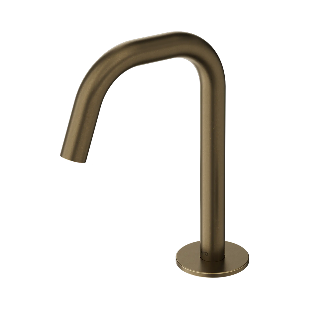 Nero Serenity Basin Spout Edge Tumbled Antique Brass 24C003TA