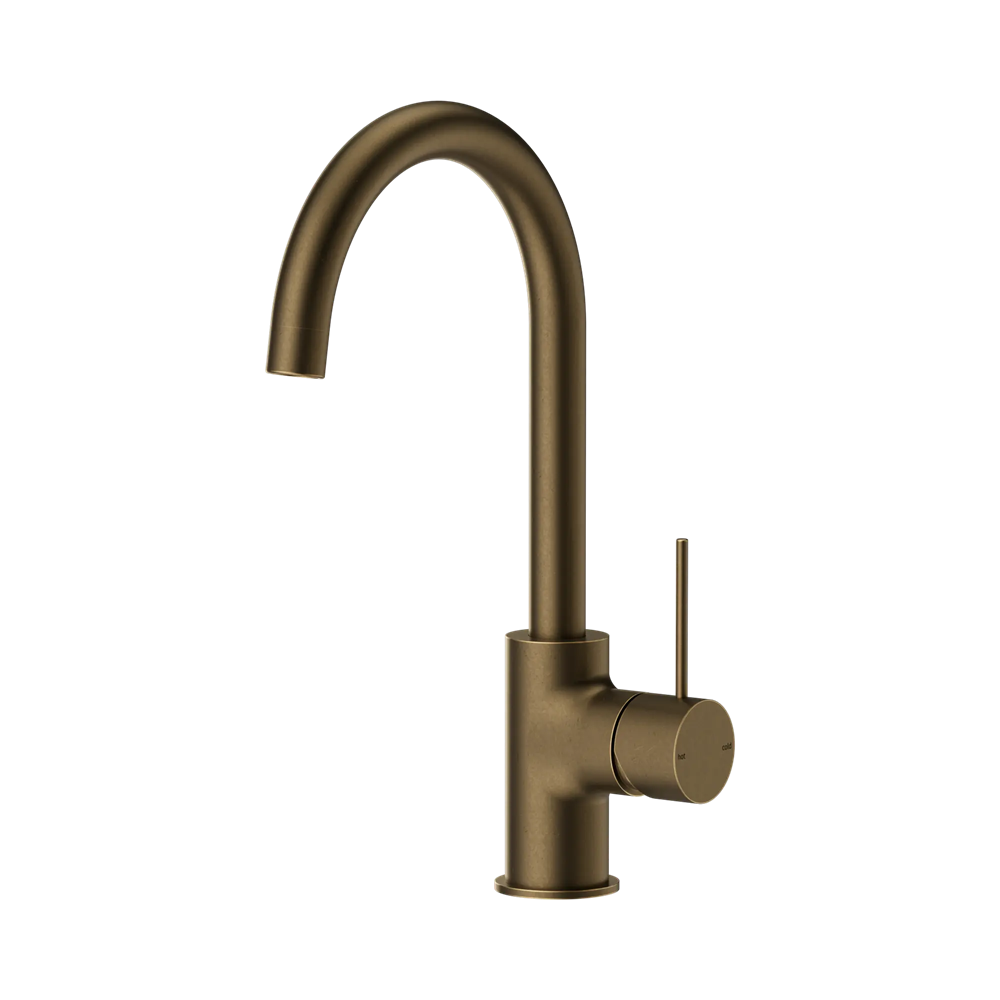 Nero Mecca Kitchen Mixer Tumbled Antique Brass NR221907TA
