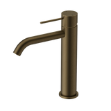Nero Mecca Mid Tall Basin Mixer Tumbled Antique Brass NR221901ETA
