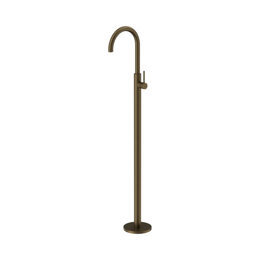 Nero Mecca Freestanding Bath Mixer Tumbled Antique Brass NR210903A01TA