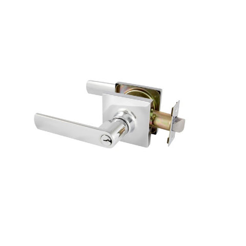 Gainsborough TradePro Bela Square Entrance Key In Lever Set Bright Chrome 1440PROSQBELBC