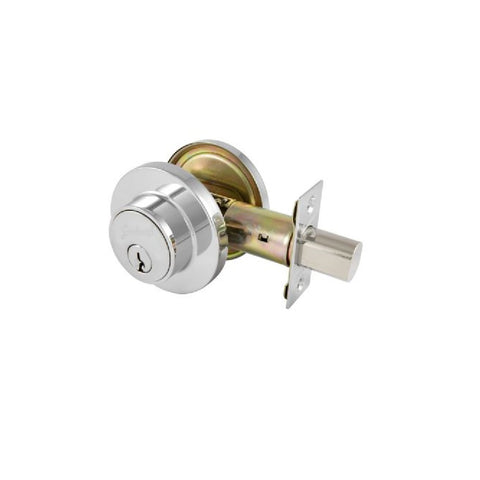 Gainsborough TradePro Cass Single Cylinder Deadbolt (Keyed Alike) Bright Chrome 1445PROCASBCK