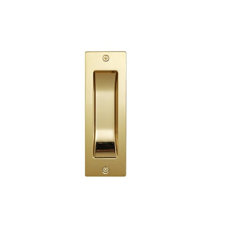Gainsborough Flush Pull Rectangular (Pair) Bright Gold 392BGC