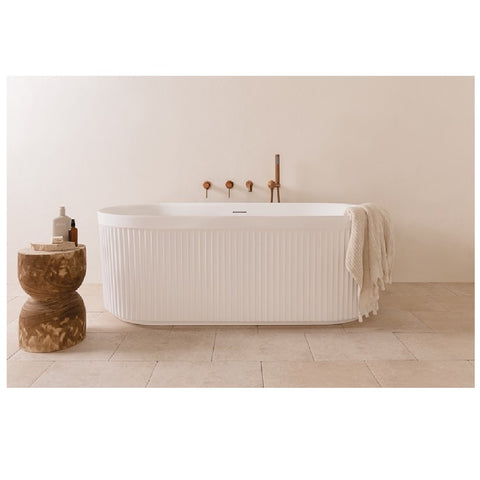 ADP Bronte Freestanding 1500mm Bath Matte White BATABROF1500M