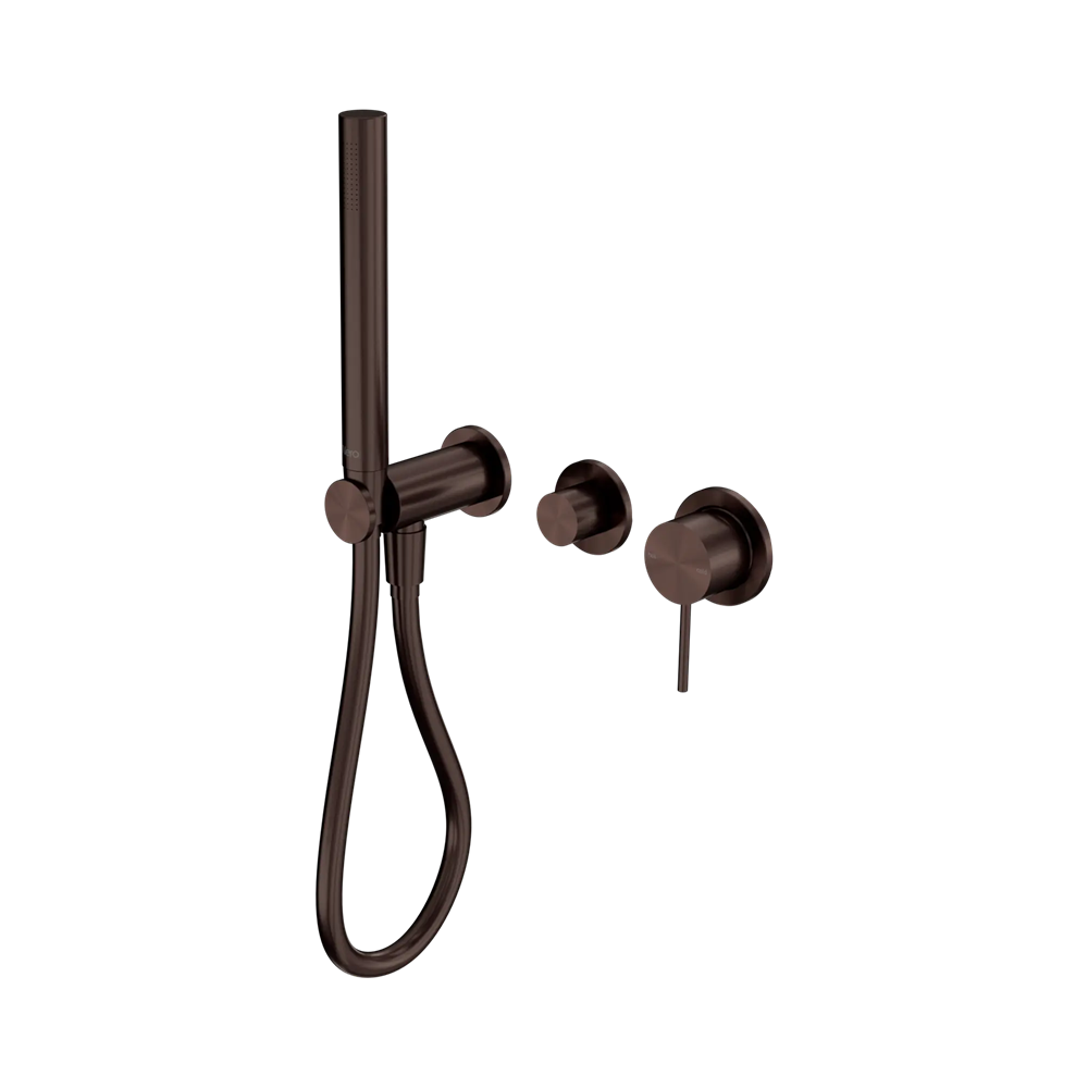 Nero Mecca Shower Mixer Set Diverter System Trim Kit Only Separate Plates Rome Bronze NR221912GTRB