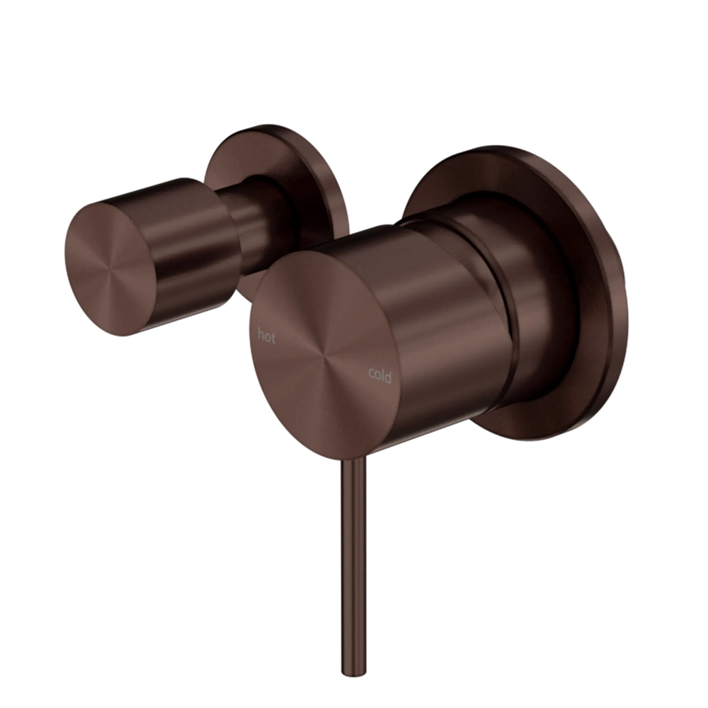 Nero Mecca Shower Mixer Horizontal 2 Way Diverter Separate Plates Rome Bronze NR221911URB