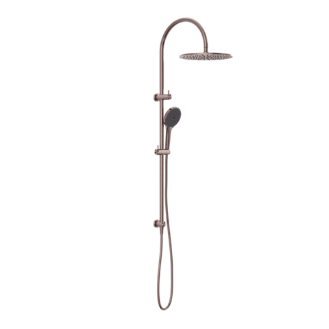 Nero Opal Twin Shower With Air Shower II Brushed Bronze NR251905HBZ