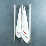 Radiant Vertical Round Single Bar Heated Brushed Satin BRU-VTR-950