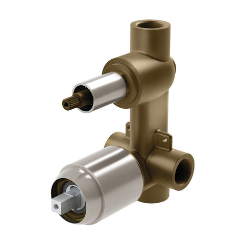 Phoenix Builders Shower / Bath Diverter Mixer Body Only Brushed Nickel 150-7930-40-1