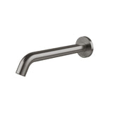Phoenix Vivid Mkii Wall Basin / Bath Outlet 240mm Curved Brushed Carbon 146-0830-31-1
