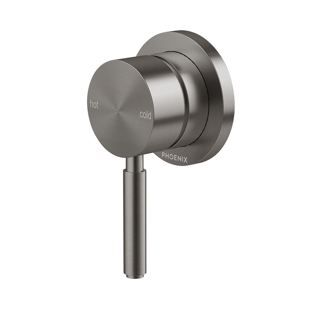 Phoenix Vivid Mkii Switchmix Shower / Wall Mixer Fit-Off Kit Brushed Carbon 146-2805-31-1