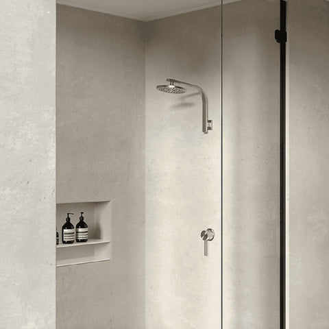 Amelie Essentiel Round Shower Head 200mm Brushed Nickel BDORODR45FBN1P