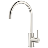Bella Vista Mica Gooseneck Sink Mixer Brushed Nickel SM-5-BN