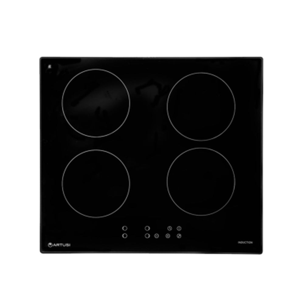 Artusi 4 Zone Induction Cooktop 60cm w/ Boost Functions Black CAID4PG